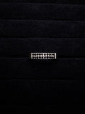 Anillo Pavé Doble de Spinela Negra Natural - Plata 950 | HADES